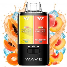 Desechable Melocotón & Papaya Ice SIN NICOTINA - Bud Vape Wave Switch