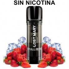 Pod Tappo Strawberry Ice 2ml SIN NICOTINA (Pack 2) - Lost Mary