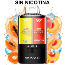 Desechable Melocotón & Papaya Ice SIN NICOTINA - Bud Vape Wave Switch