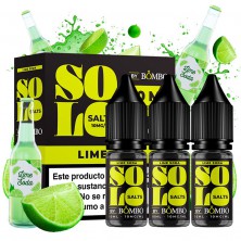 Lime Soda 10ml 10mg/20mg (Pack 3) - Solo Salts by Bombo